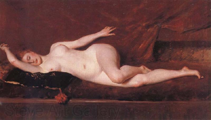 William Merritt Chase Study of curves Norge oil painting art